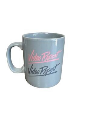 Vintage Staffordshire England Kilncraft Retro “Video Report” Coffee Tea Mug
